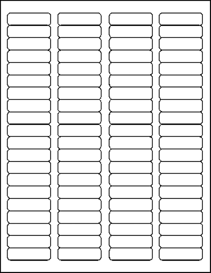 MACO Laser/Ink Jet White Return Address Labels, 1/2" x 1-3/4", 80 per Sheet - Image 3