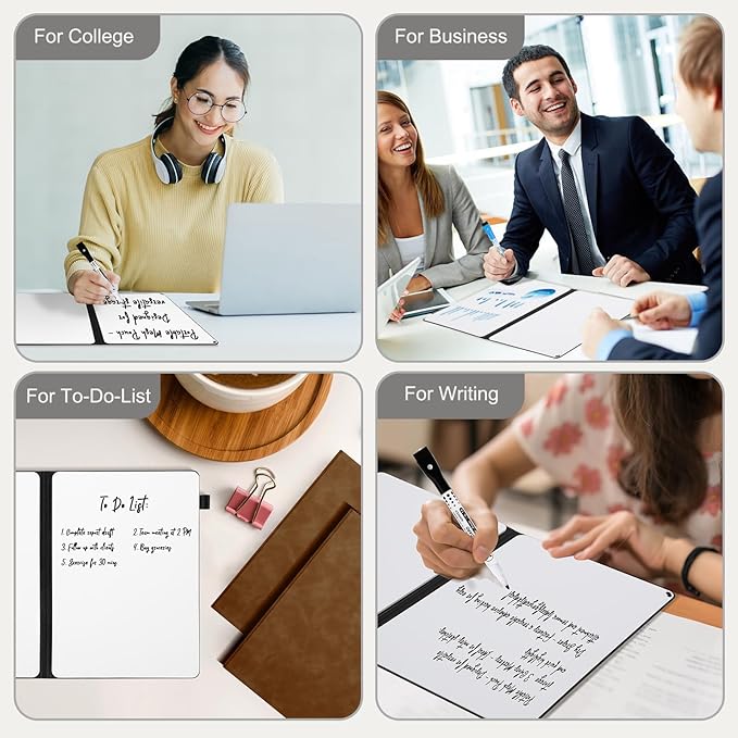 AGM Portable White Board Dry Erase Notebook, Small Travel Dry Erase Board - Image 8