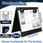 2 Pcs 8x8inch Magnetic Bulletin Board - Image 3