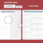 IN-LUXPRO Planner 2026 Daily Weekly and Monthly, 12 Months Spiral Bound - Image 4