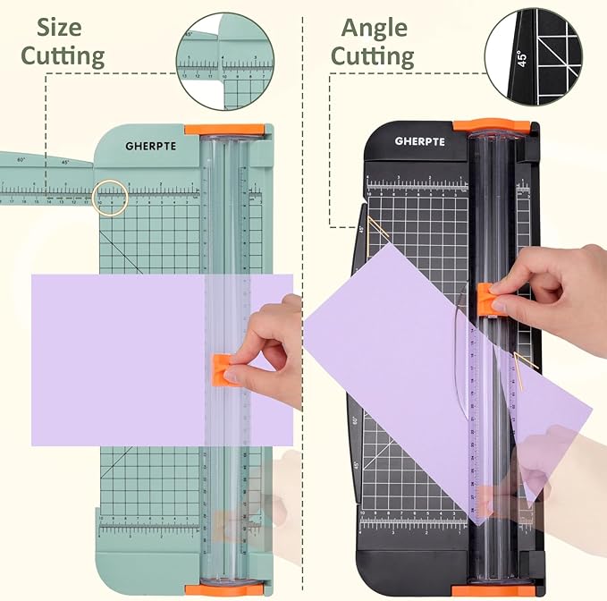 2 Set A4 Paper Cutter 12 Inch Titanium Paper Trimmer Scrapbooking Tool - Image 3