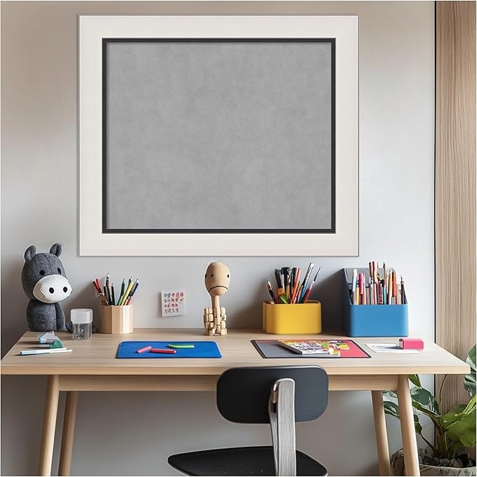 Amanti Art Silver Framed Magnetic Board 26x30 Medium Vision Board - Image 6