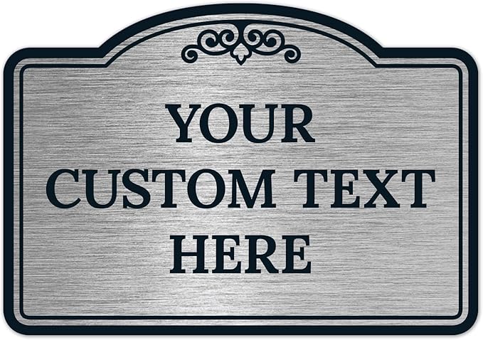 Custom Decorative Sign, Personalized Metal Sign by SigoSigns