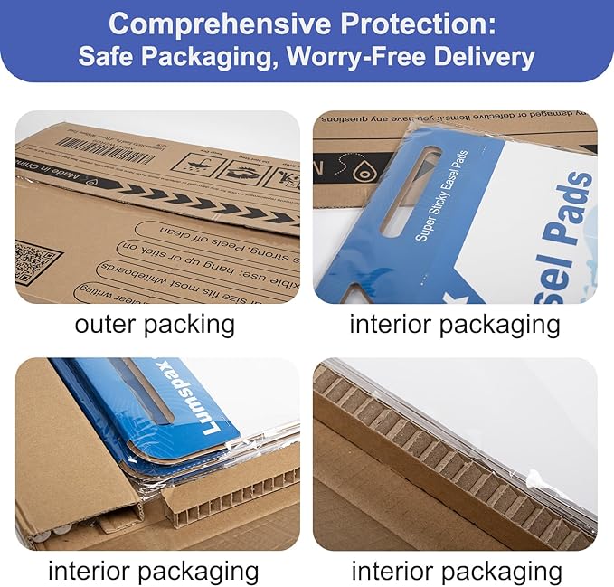 Lumspax Sticky Easel Pads 25x30 In, 3 Pack Large Self Stick Flip Chart Paper - Image 5