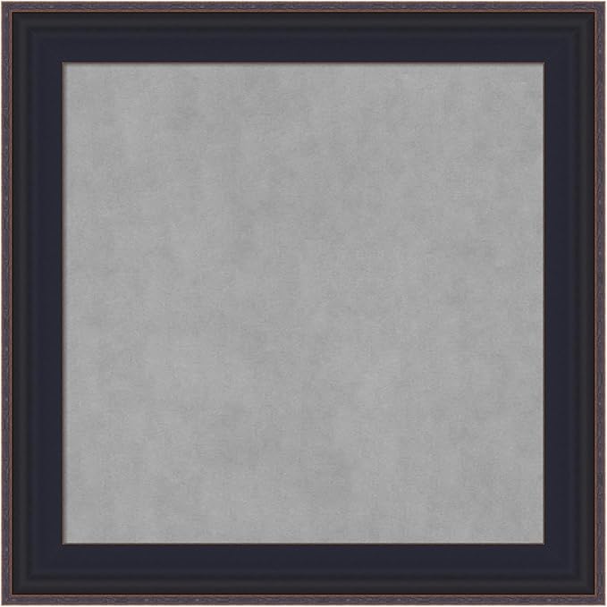 Amanti Art Black Framed Magnetic Board 15x15 X-Small Vision Board by AmantiArt