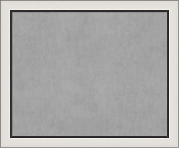 Amanti Art Silver Framed Magnetic Board 38x46 X-Large Vision Board by AmantiArt