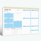 Weekly Planner Notepad Undated Weekly Schedule Planner To Do List Notebook by RegoldenBook