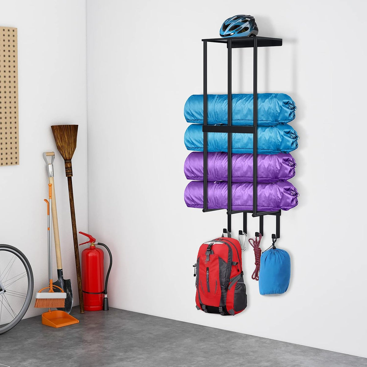 camping chair wall storage for garage, metal camping, main product view