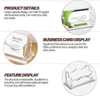 HJX Custom Business Card Holder Desk-Personalized Engraved Wooden Business Card - Image 3