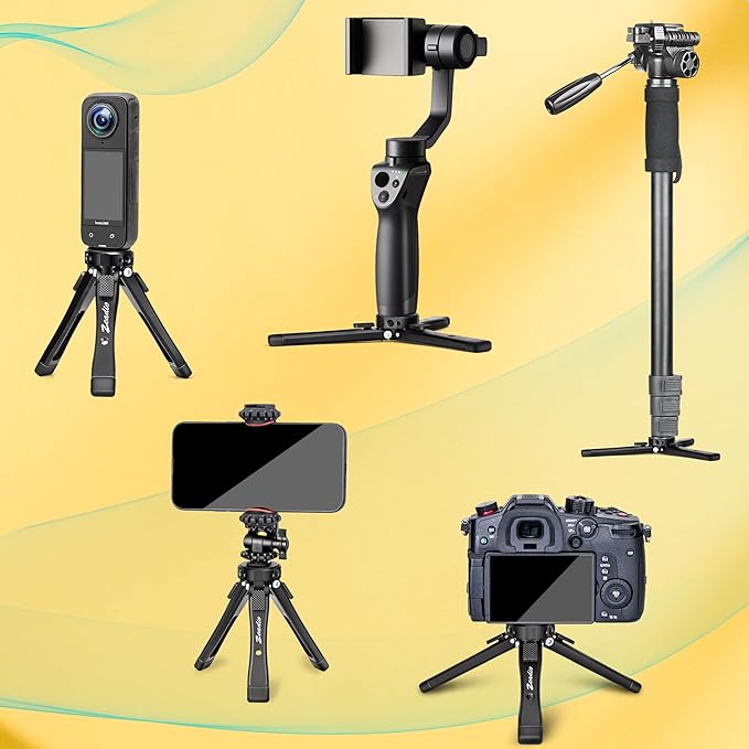 Zeadio Heavy Duty Mini Metal Tripod Stand - Image 6