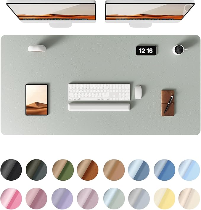 YSAGi Leather Desk Protector, Office Mat, Large Mouse Mat, Non-Slip PU Leather by YSAGi