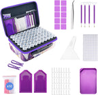 lirunqiu 120 slot diamond painting storage box, front angle view