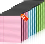 Legal Pads 8.5 x 11, 12 Pack Colored Note Pads 8.5 x 11 Pink Notepad 8.5 x 11 by Nichela