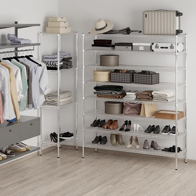 Regal Altair 18" Deep x 60" Wide x 74" Height Wire Shelving Kit | 8-Tier | NSF - Image 4
