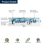 Custom Sign, Custom Street Sign, 11 Font Colors, 13 Font Styles, 4 Hole Options - Image 6