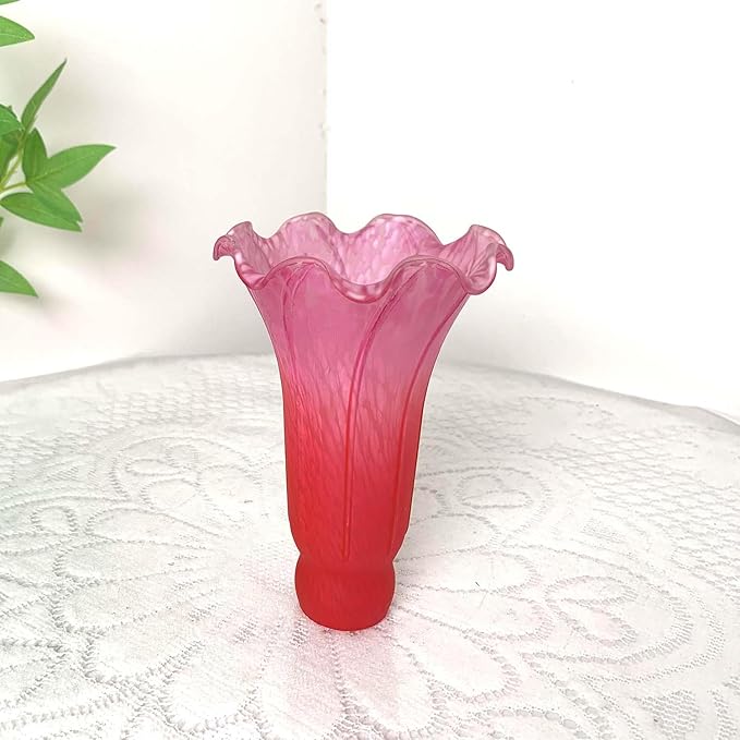 Bieye LS65 Lily Flower Blown Glass Lampshade - Image 5