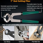 Sunxeke 4Pcs Upholstery Staple Remover Tool Set Including 7inch End Cutting - Image 3
