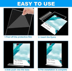 EHWINE Acrylic Sign Holder 8.5 x 11, 10 Pack Double-Sided Stand up Table Top - Image 5