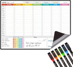Magnetic Dry Erase Weekly Calendar by CleverClean