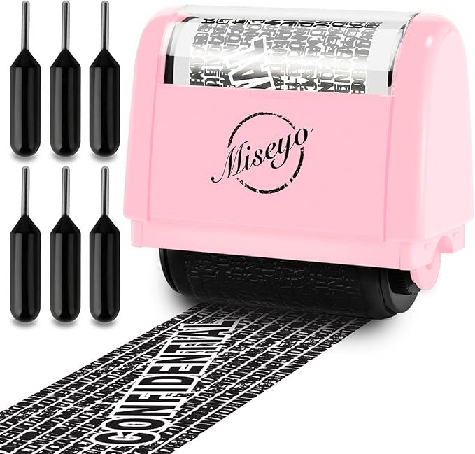 Miseyo Identity Theft Protection Roller Stamp Set by Miseyo