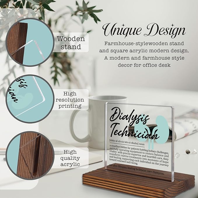 Dialysis Technician Gifts, Thank You Appreciation Plaque - Image 3