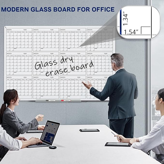 Magnetic Whiteboard Glass Board Yearly Calendar - Image 4
