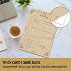 Tlenpo Daily To Do List Notebook 60 Sheets Vintage kraft paper, 5.1 x 7 In - Image 5