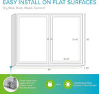 Ghent 36" x 48" 2-Door indoor Enclosed Recycled Rubber Bulletin Board, Shatter - Image 3