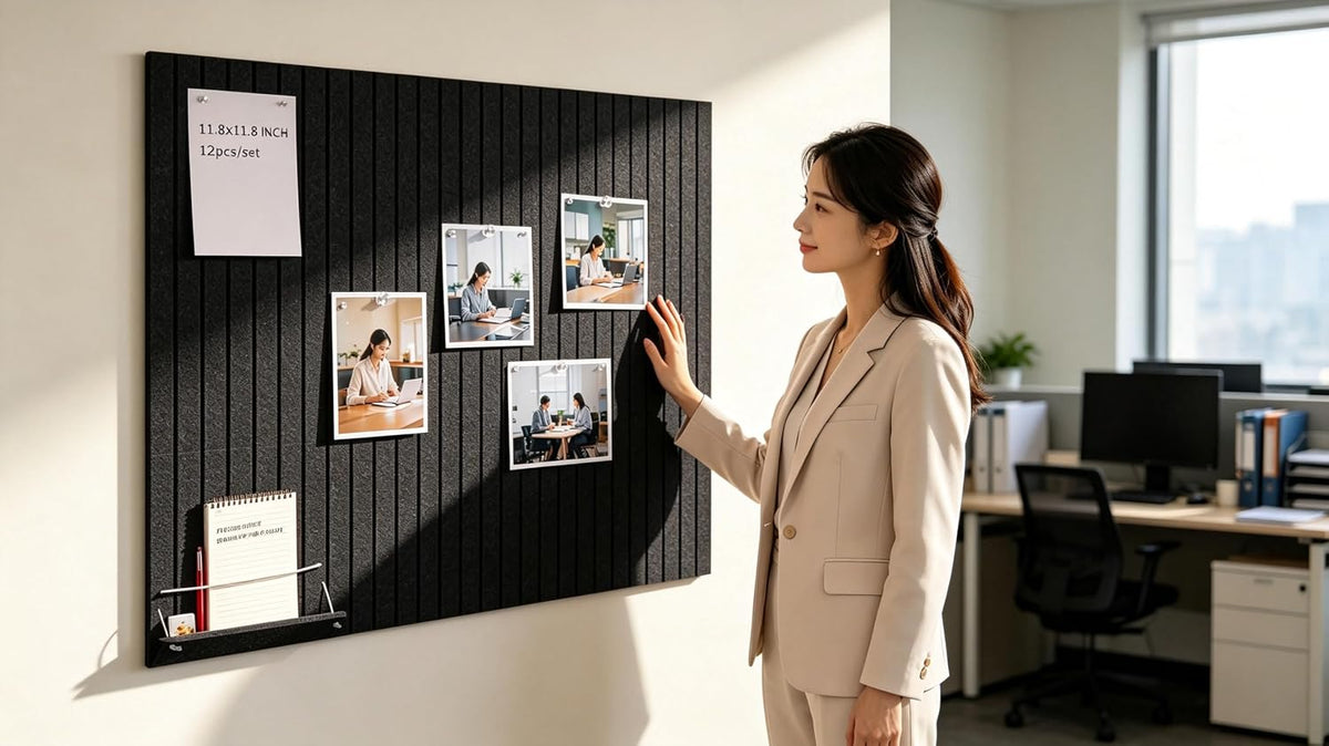 12 Pack Bulletin Boards 48" x 36" Alternative Cork Board for Office...