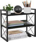 YINMIT Desktop Shelf Organizer, 2 Tier Office Shelves, Wood Desk Organizer by YINMIT