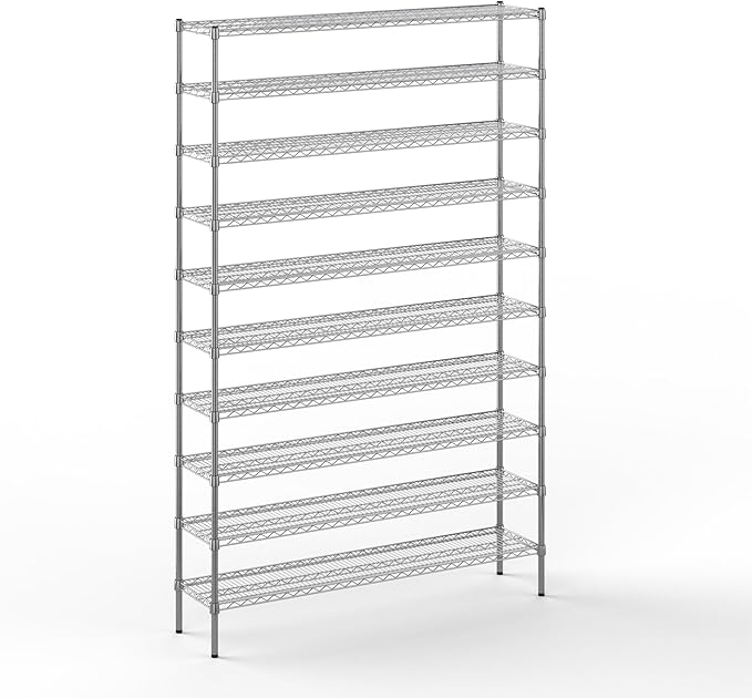 Regal Altair 14" Deep x 60" Wide x 96" Height Wire Shelving Kit | 10-Tier | NSF by Regal+Altair