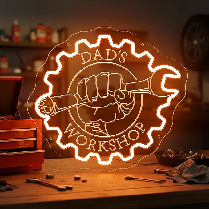 Custom Garage Neon Signs, Personalized Garage LED Signs by HousignzNeonLightSigns