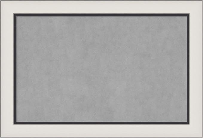 Amanti Art Silver Framed Magnetic Board 26x38 Large Vision Board by AmantiArt