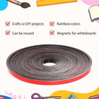 AmazingSpark Magnetic Tape Roll Thin Strips, 1/4 Inch x 33 Feet Magnetic Board - Image 4