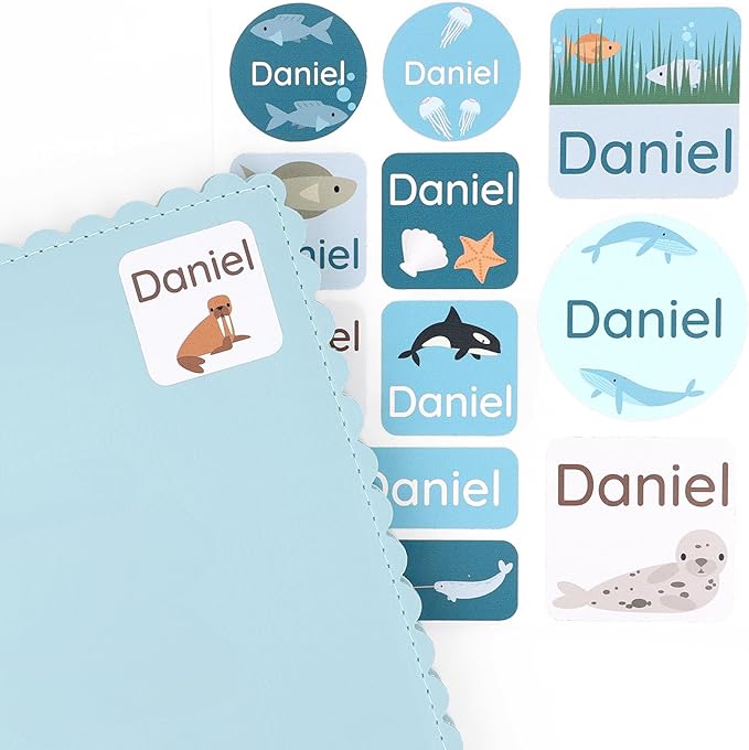 Large Name Labels for Kids by Teddylabels