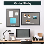 Gideal Bulletin Board 36 x 48 Inch, 100% Wood Framed Canvas Cork Board - Image 7