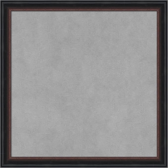 Amanti Art Black Framed Magnetic Board 18x18 Small Vision Board by AmantiArt