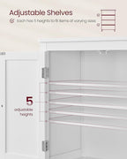 VASAGLE Floor Storage Cabinet, Freestanding Storage Unit - Image 6