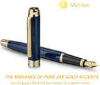 MCNTEIK 317 Fountain Pen, Stunning Luxury Piano Lacquer, 18K Gilded Nib - Image 3