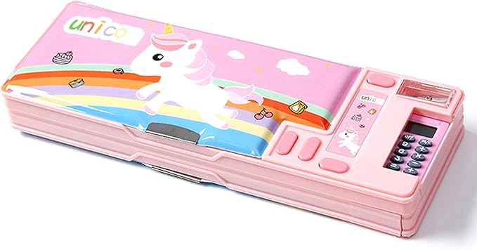 Ristpal Pop Up Multifunction Pencil Case, Cute Cartoon Pen Box Organizer by Ristpal