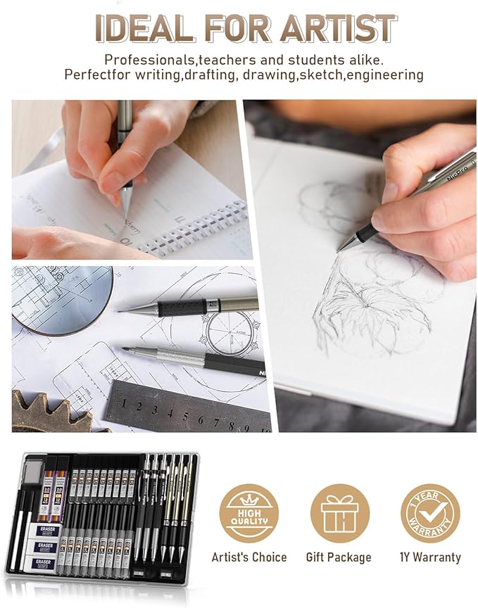 Nicpro 35PCS Art Mechanical Pencil Set - Image 7