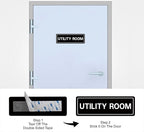 Utility Room Sign, Premium Durable Acrylic Material, Super Strong Adhesive - Image 3