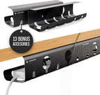 No-Drill Under Desk Cable Management Tray by COREMINDED