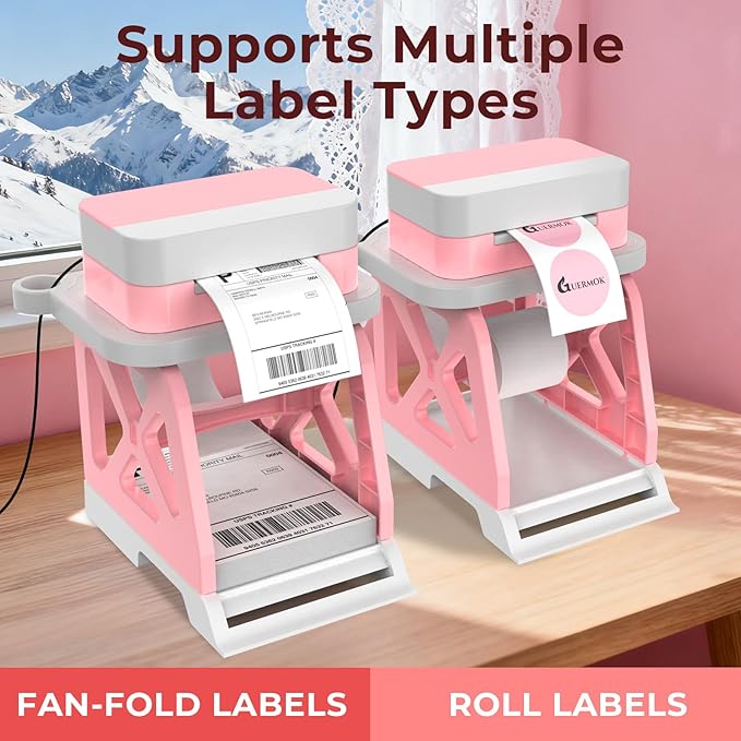 Guermok 3-in-1 Thermal Label Holder Stand - Image 5