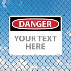 Custom OSHA Style Danger Sign 18" x 24" Aluminum Sign, Customizable "Your Text - Image 3