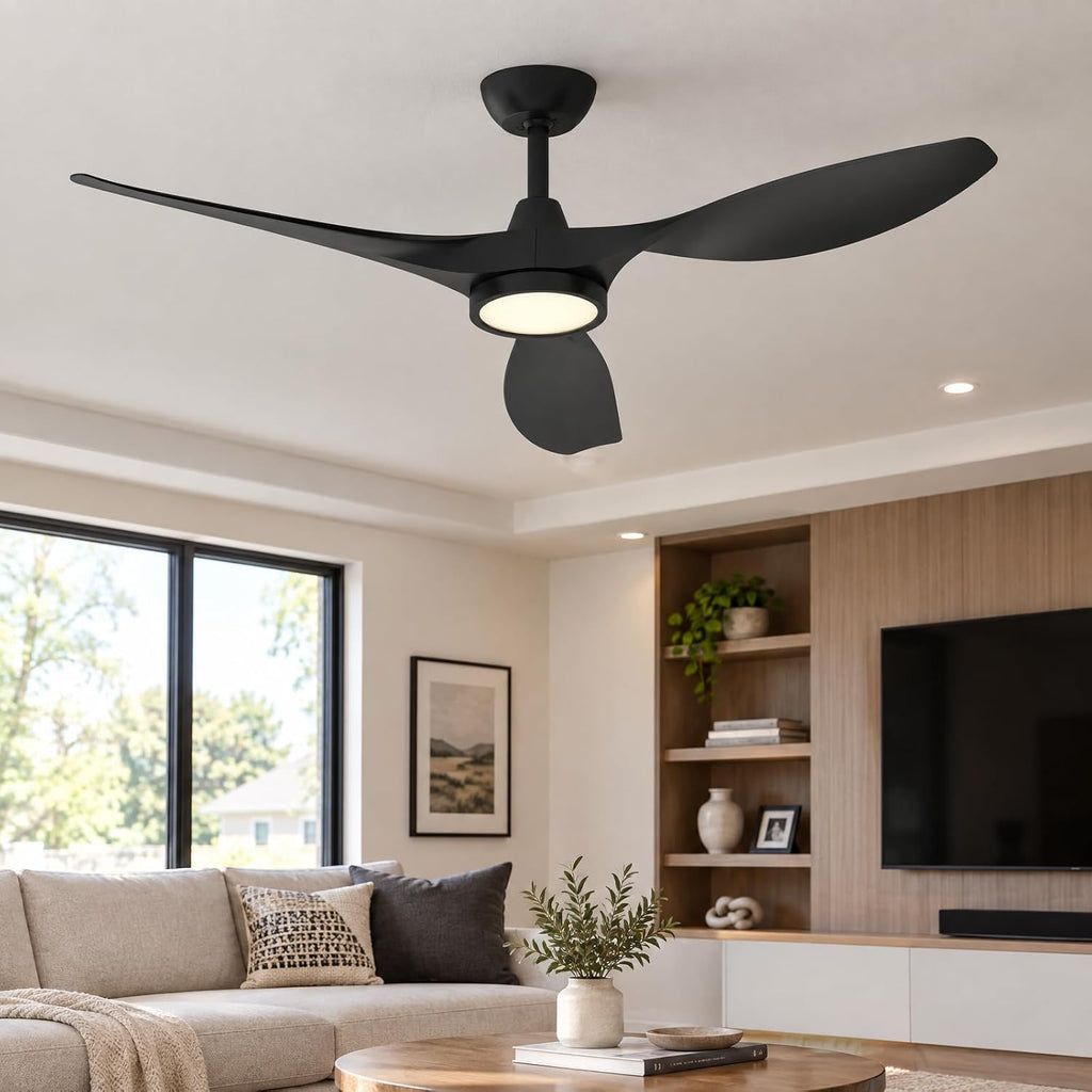 roomratv 52 inch modern ceiling fan with light, main product view