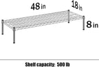 Regal Altair 18" Deep x 48" Wide x 8" Height Wire Shelving Kit | 1-Tier | NSF - Image 3