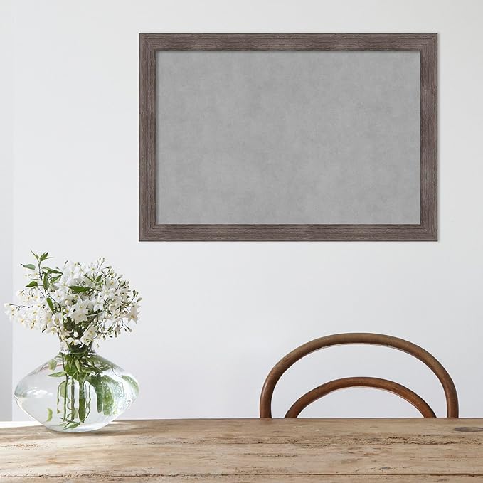 Amanti Art Grey Framed Magnetic Board 19x27 Medium Vision Board - Image 5