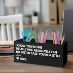 URLLUAE Thoughtful Uplifting Gifts Wooden Pen Pencil Holder - Image 3