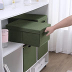 HOONEX Storage Bins with Lids for Organizing, Storage Boxes with 2 Carrying - Image 4